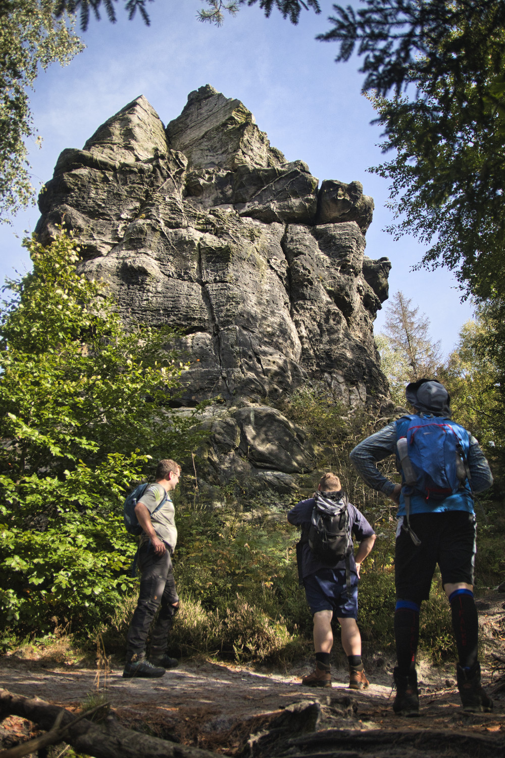 Angekommen am Falkenstein.