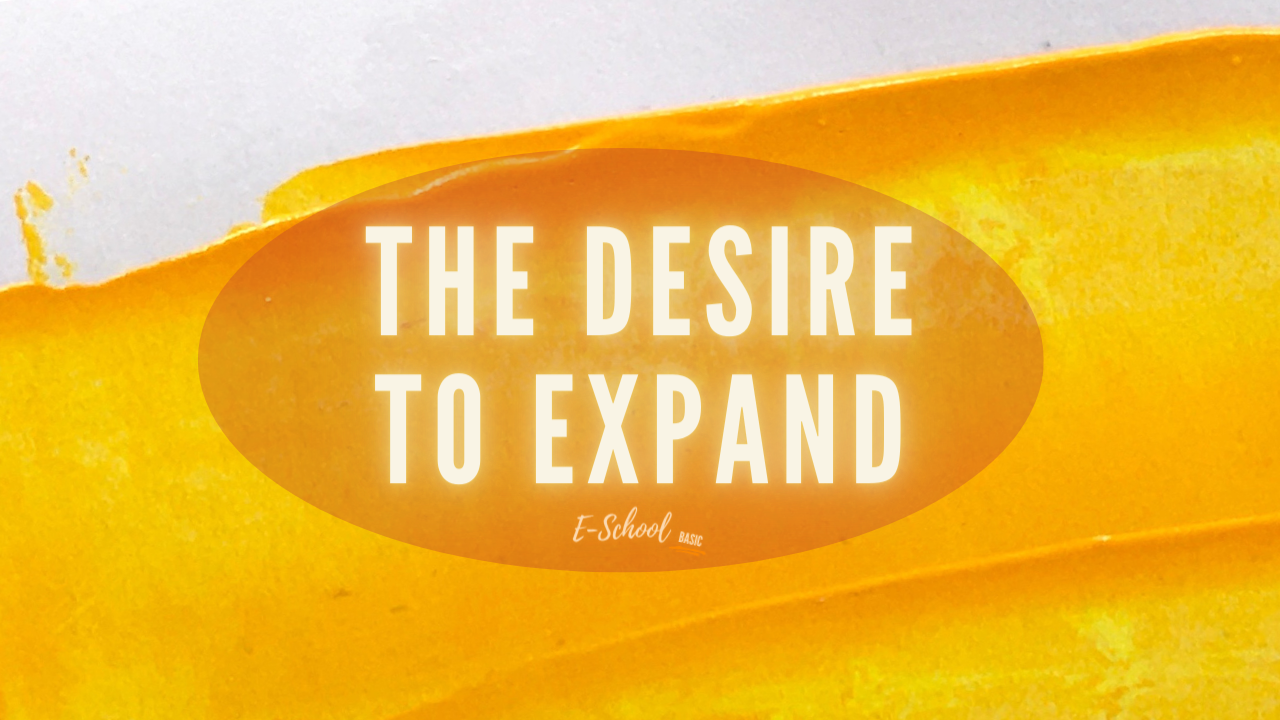 THE DESIRE TO EXPAND |  E-School Basic - Your Bootcamp for the Inner World, Study #13