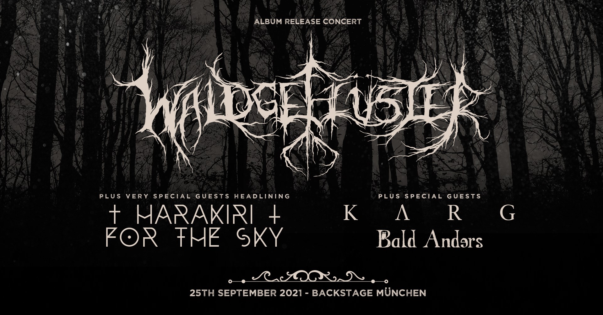 Konzertbericht von Harakiri For The Sky + Waldgeflüster + Karg + Bald Anders || 25.09.2021 || Backstage München