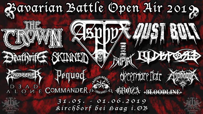 Line Up BBOA 2019 | Quelle: www.facebook.com/BavarianBattleOpenAir.official/