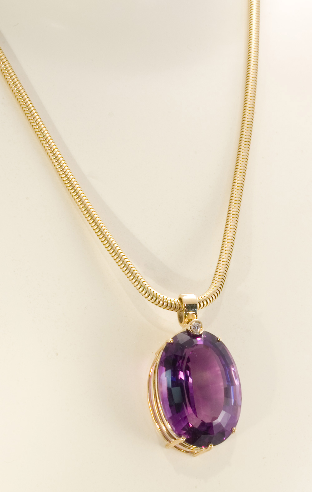 Goldschmiede Juwelier Jung Anfertigung Schmuck Unikat Goldkette Halskette Anhänger Amethyst