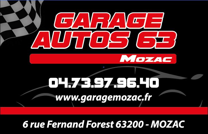 Garage Autos 63. adresse: 6 rue Fernand Forest 63200 MOZAC. Tel: 04 73 97 96 40
