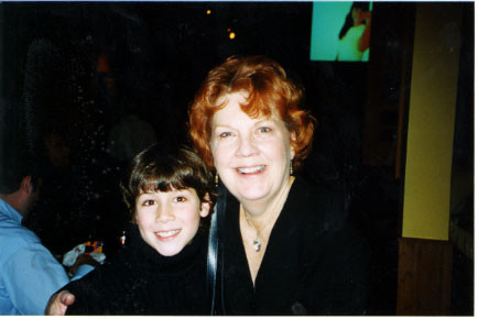 Nick with Beth Fowler (Mrs. Potts) at the party Wednesday, October 23rd 2002 - Credit nicholasjonas.com