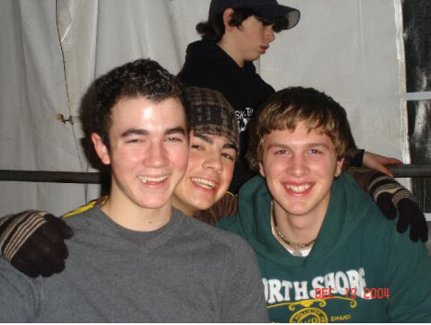 Joe, Kevin and Nick with a friend.