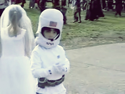 Frankie on Halloween.