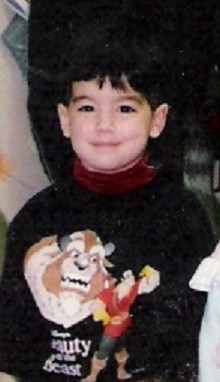 zoom in on Joe and his cute Beauty and the Beast shirt