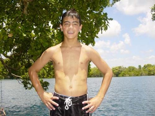Joe when he was 13 on his trip to Mexico.