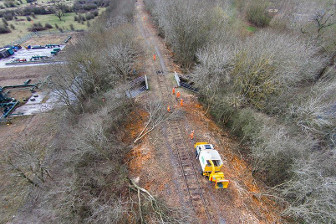 East of Steeple Claydon on the East West Rail route, more work is needed on disused sections.  This section will not open until 2019.