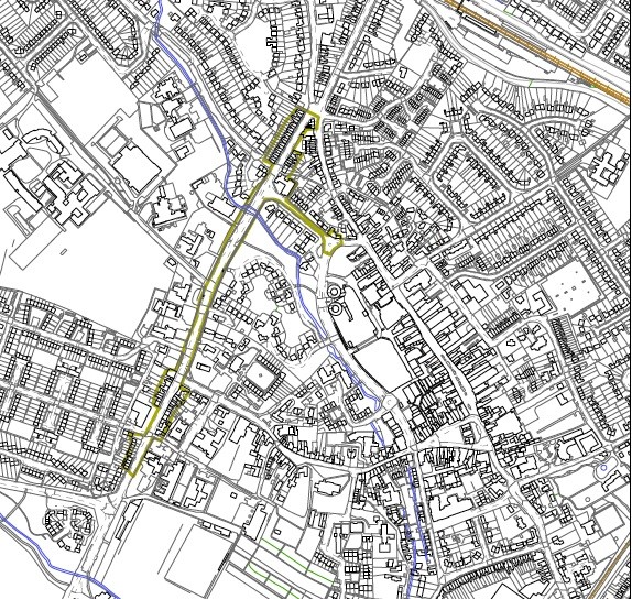 The Air Quality Management Area as established by Cherwell District Council as part of their 'Action Plan'.