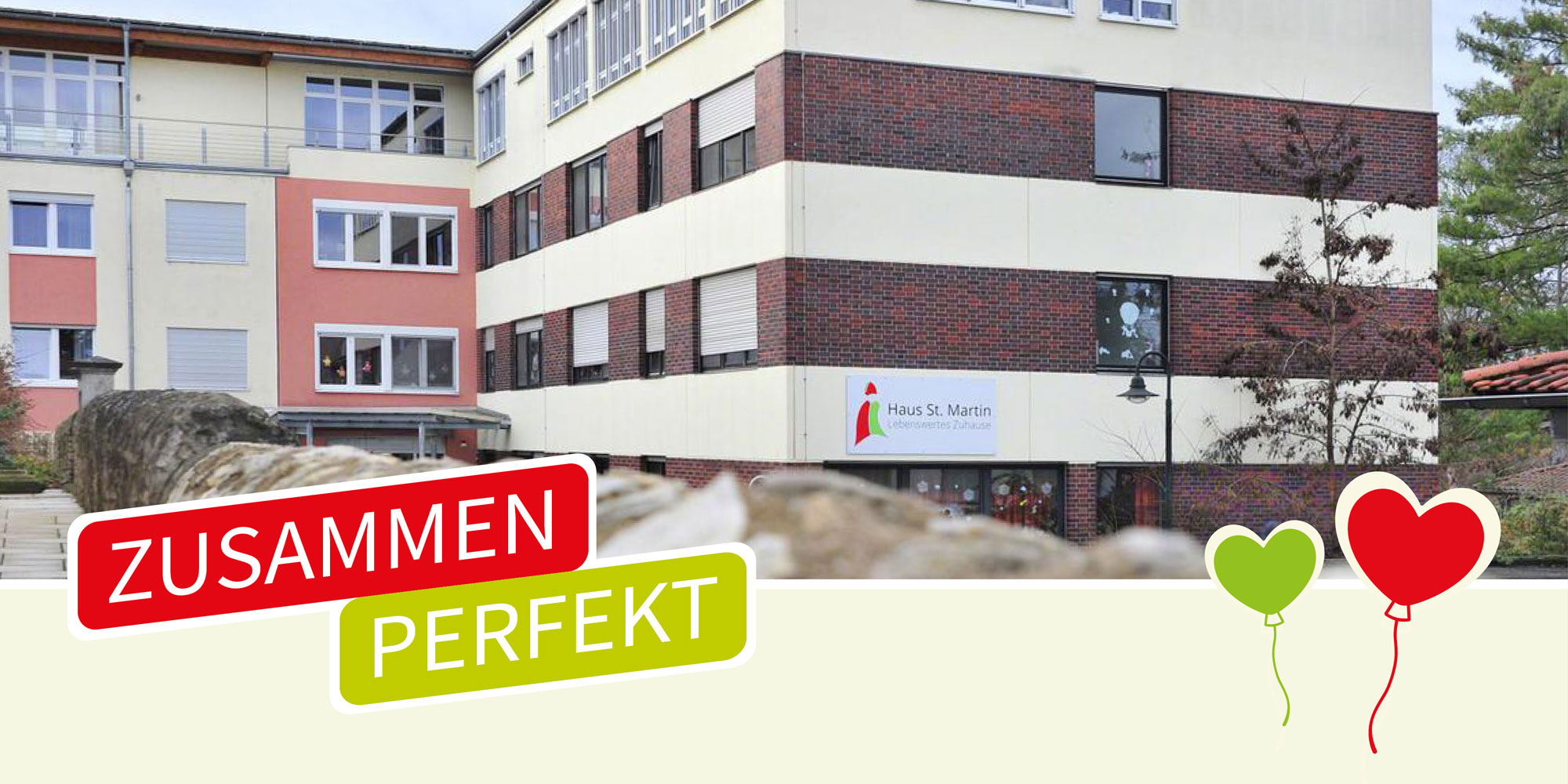 Das Haus St. Martin von der Belzer Straße aus gesehen