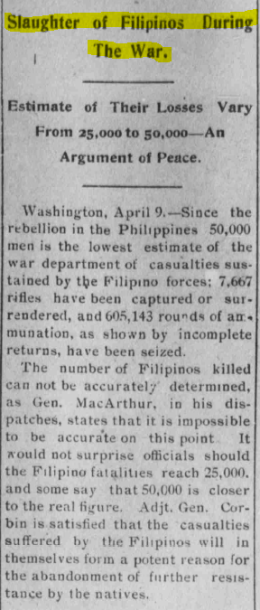 Slaughter of Filipinos during the war