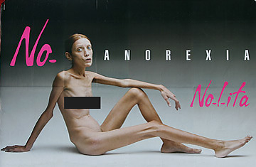 Isabelle Caro No Anorexia Nolita billboard