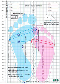足型簡易測定画像