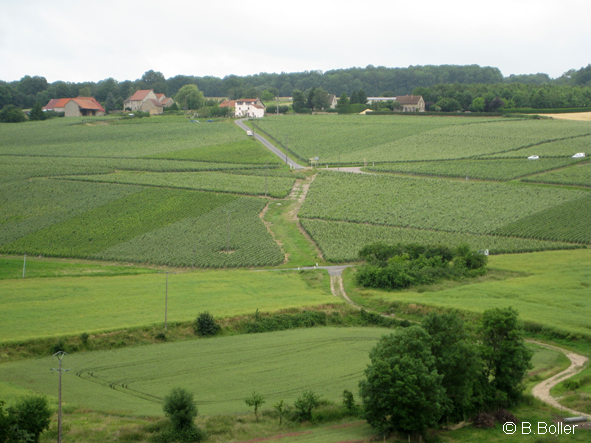 Vue du clocher le hameau de  Montleson