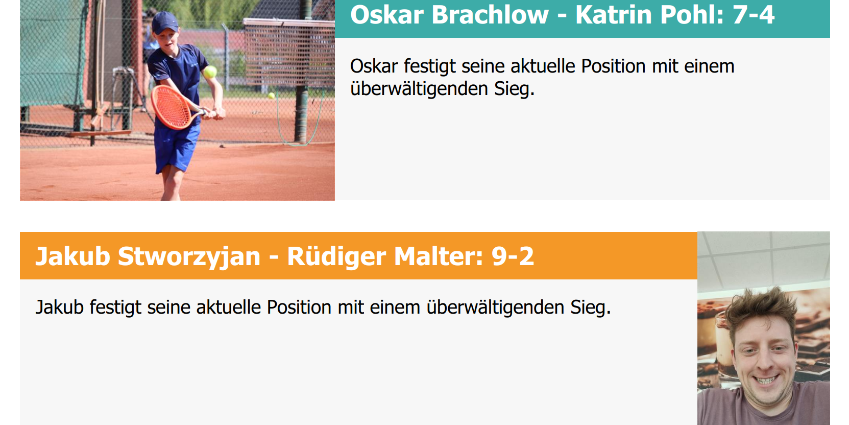 ClubMatch Liga – Aktuelle Ergebnisse und Spiele beim 1. TC Magdeburg