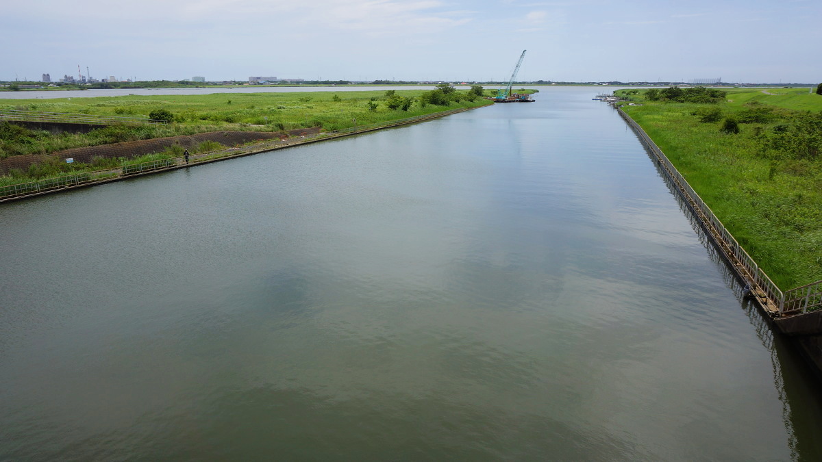 利根川との合流地点