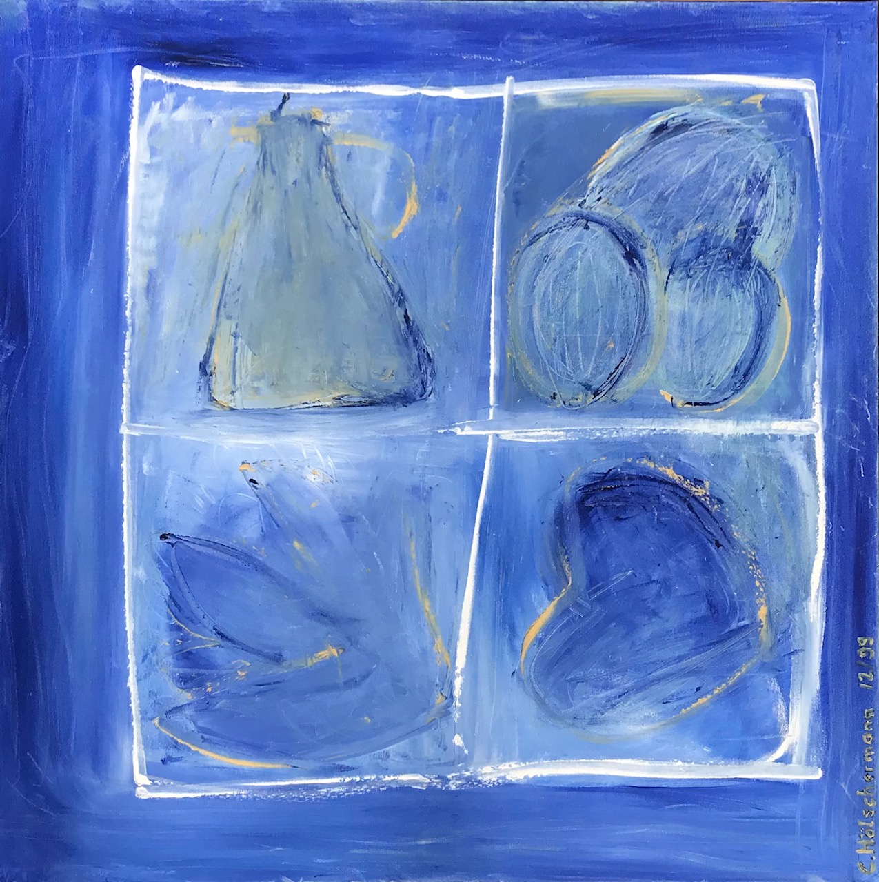"Modern Art Blue"    100 x 100  550 € / 1999