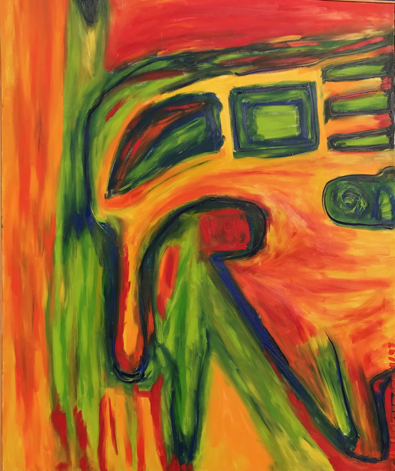 "The Room Moves Forward"   100 x 120   (30)  750 €  / 1997