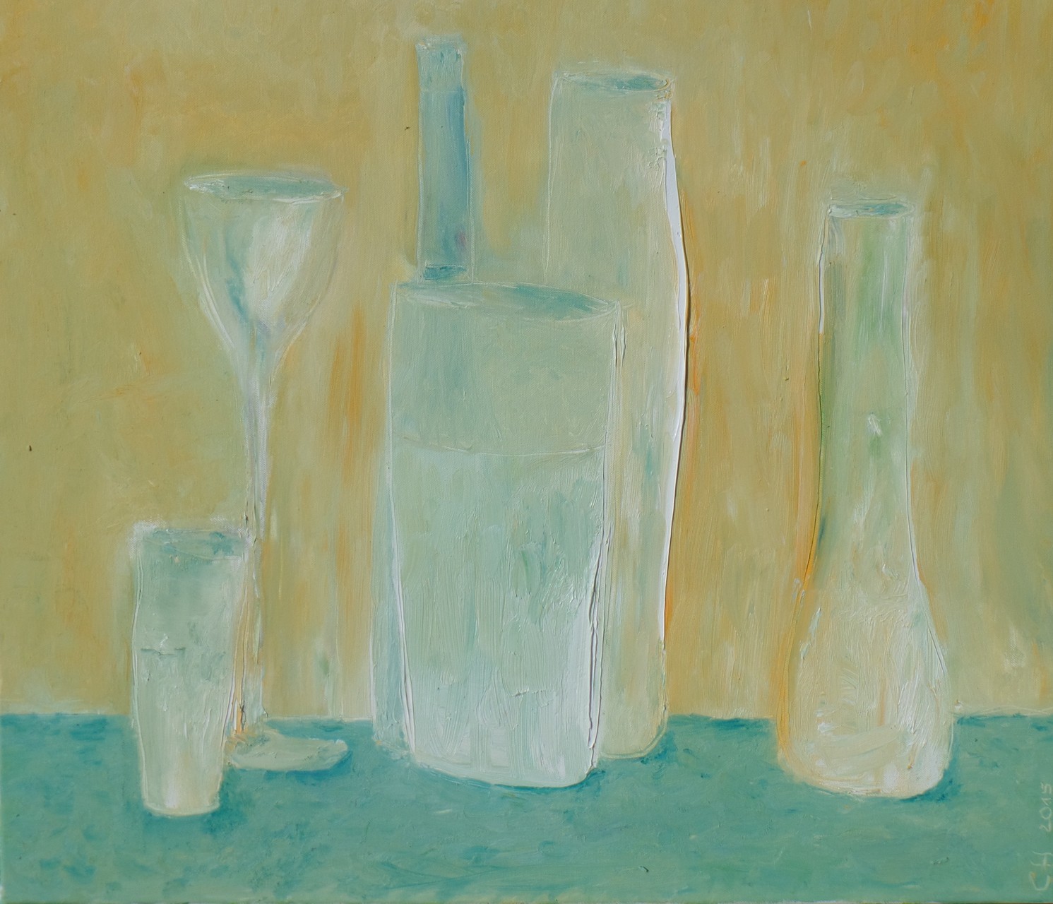 "Rythm in Glass"   80 x 80    (213)   340 € / 2015