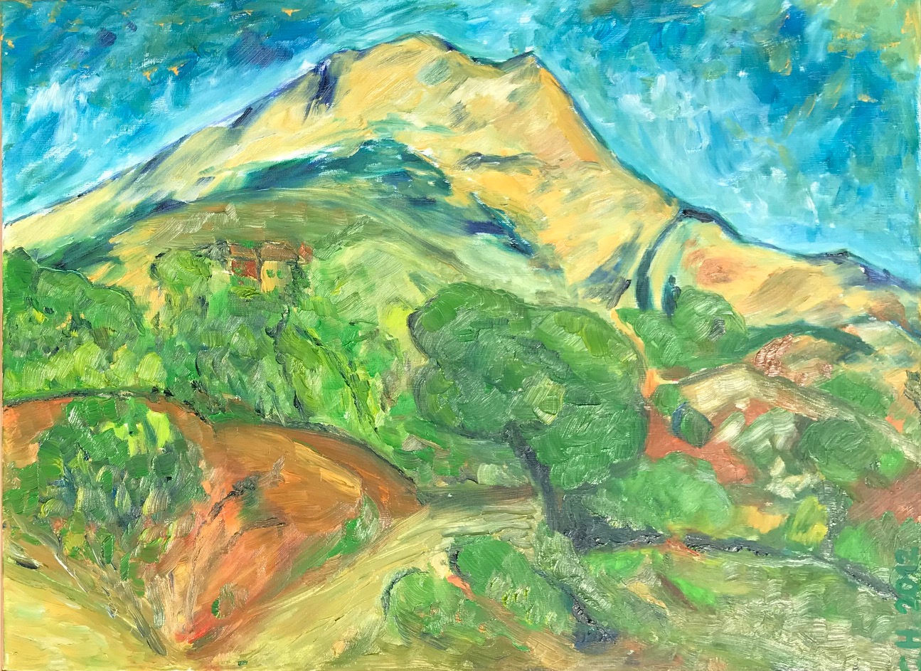 "Mountain Cezanne "  60 x 80 (195)  350 €  / 2012