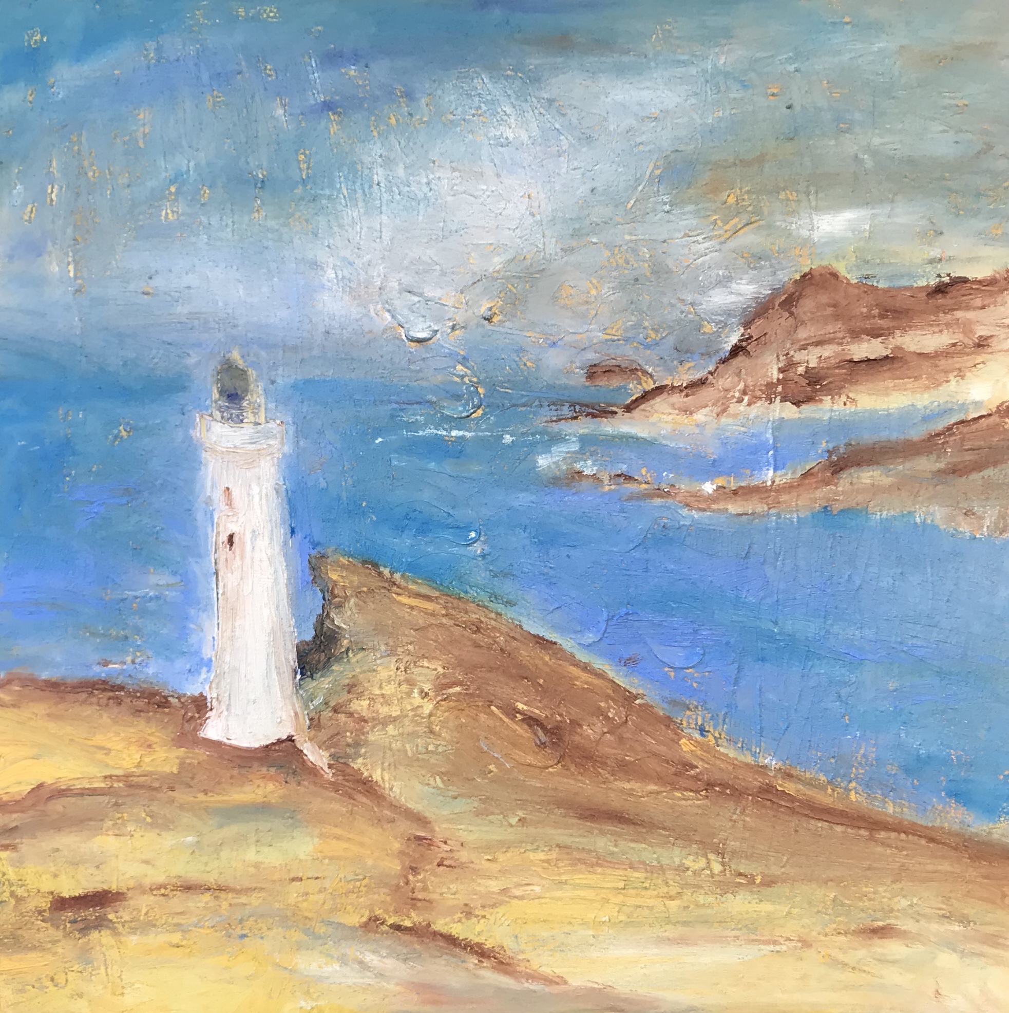 "Lighthouse"  80 x 80 (282)   (sold)  / 2018