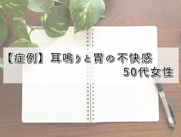 【症例】慢性的な耳鳴り難聴・胃の不快感・下半身のしびれ（名古屋市天白区の鍼灸院‐大根治療院）