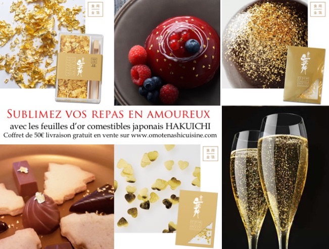 2 Feuilles d'or alimentaire - Cook Shop