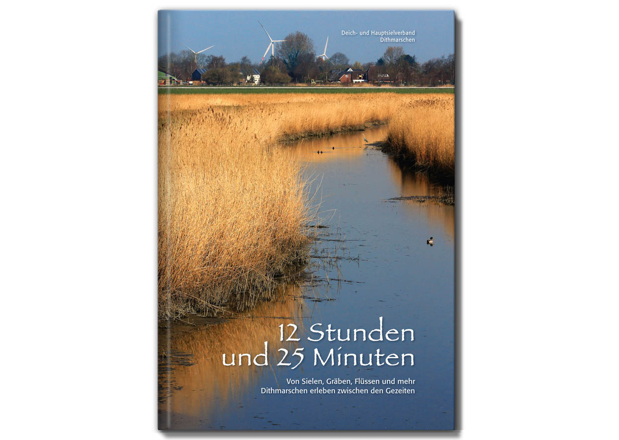 Buch | Bildband "12 Stunden und 25 Minuten – Dithmarschen erleben zwischen den Gezeiten", Titel, DHSV