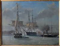 Seekampf bei  Eckernförde, 1849