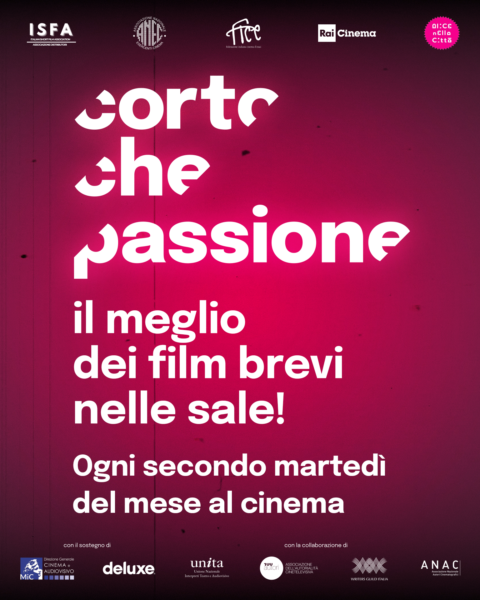 CORTO CHE PASSIONE 1 martedì 11: ore 20:15 #cortochepassione1