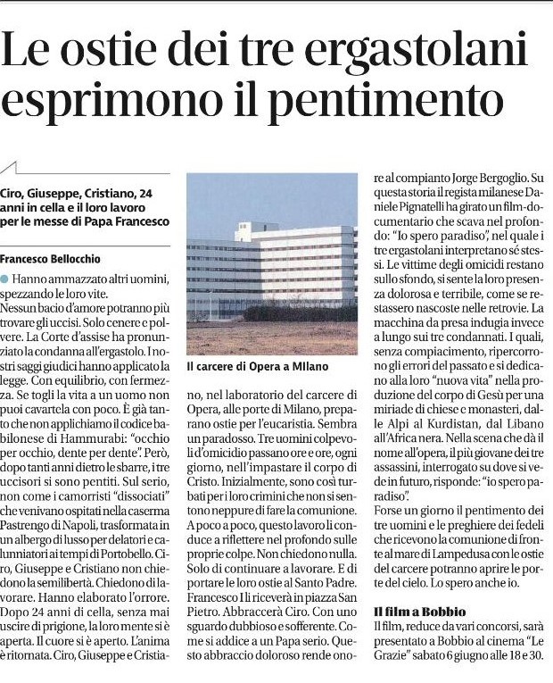 quotidiano libertà - io spero paradiso