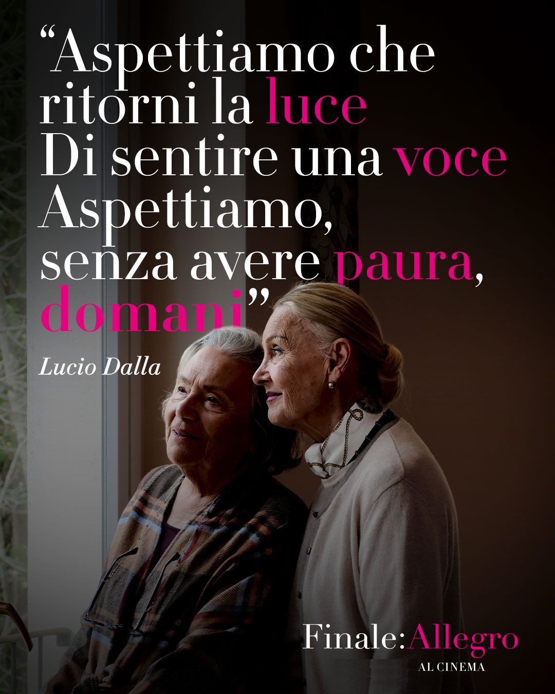 FINALE ALLEGRO  Premio Speciale Nastri d'argento 2026 a Barbara Bouchet lunedì 13, martedì 14, mercoledì 15: ore 21:00 domenica 19: ore 18:30 #FinaleAllegro