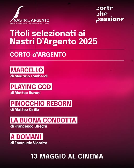CORTO CHE PASSIONE 3 martedì 13: ore 21:00 #cortochepassione #cortochepassione3