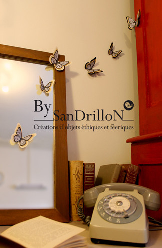 Papillons décoratifs en papier. Tous droits réservés. 