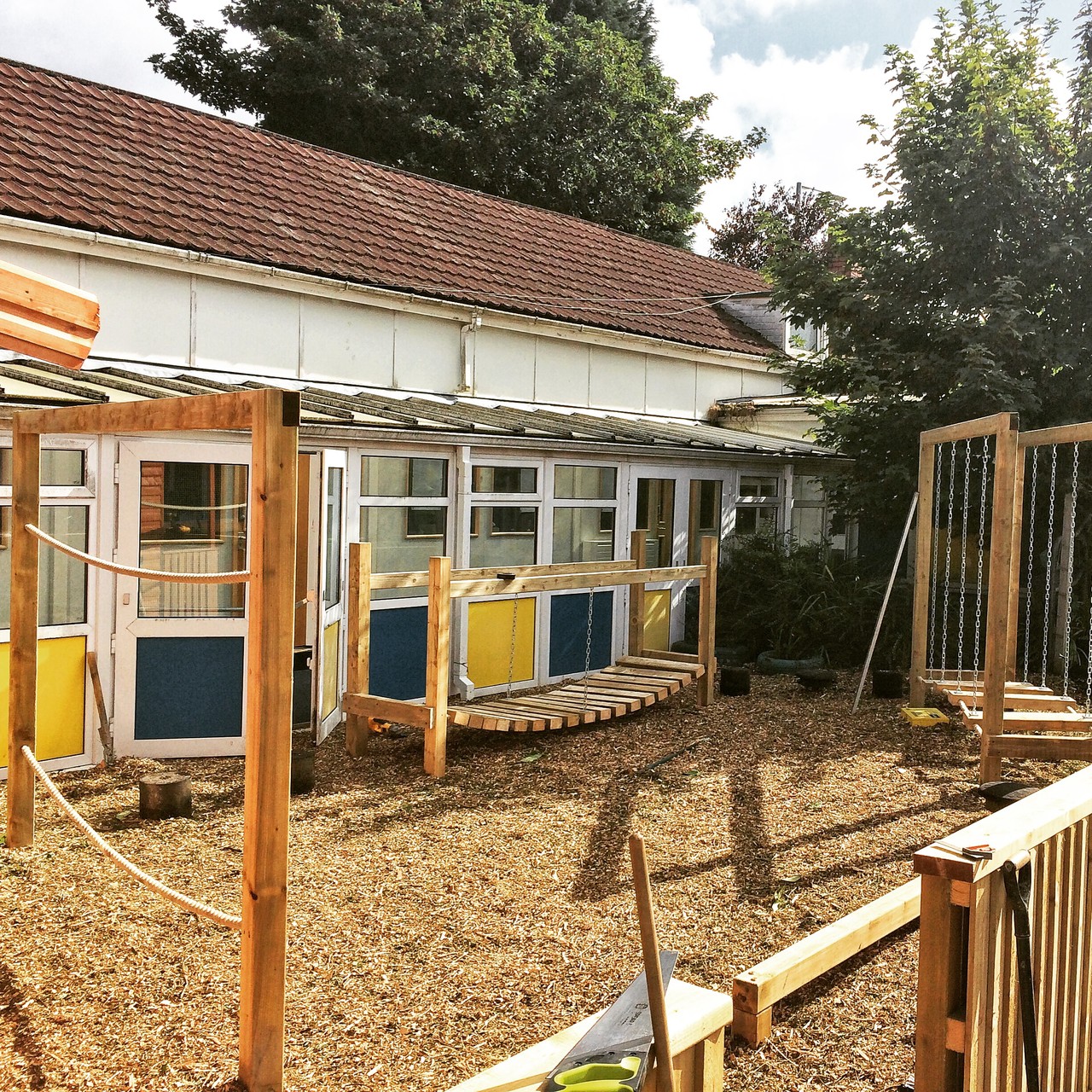 Custom built playground for Cwmrhydyceirw Primary