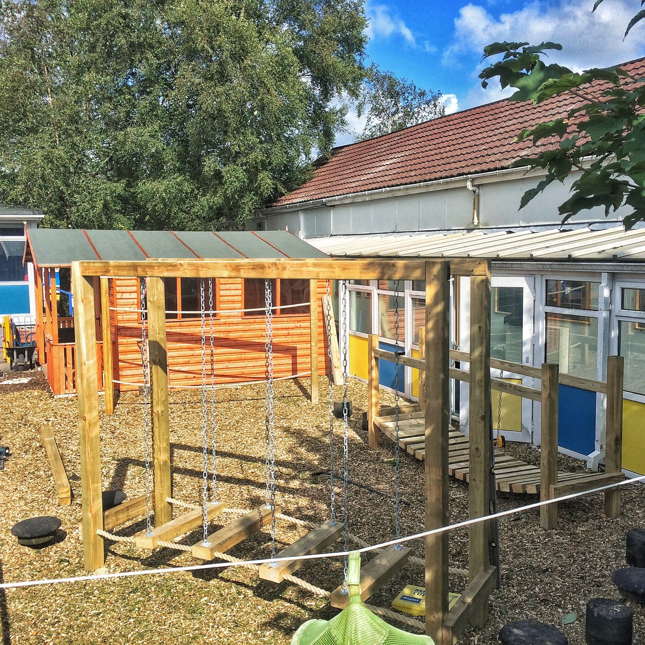 Custom built playground for Cwmrhydyceirw Primary