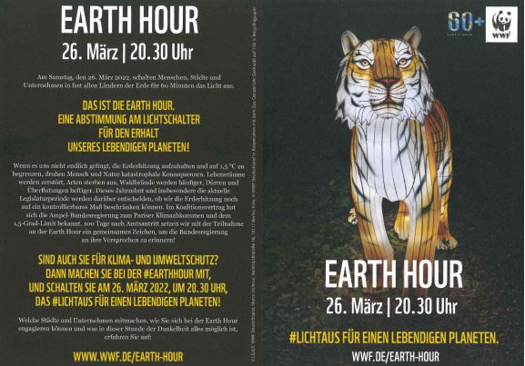 EarthHour 26. März 2022