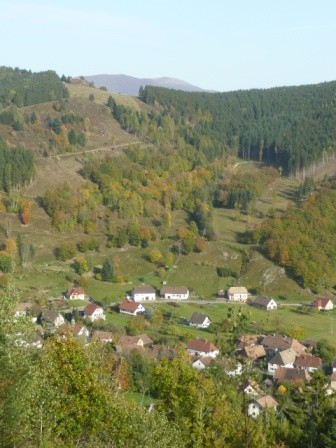 Vue sur le village de Storckensohn