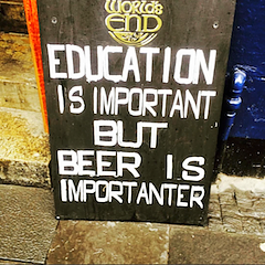 funny pub sign