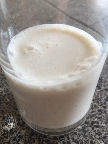 glass of hemp milk