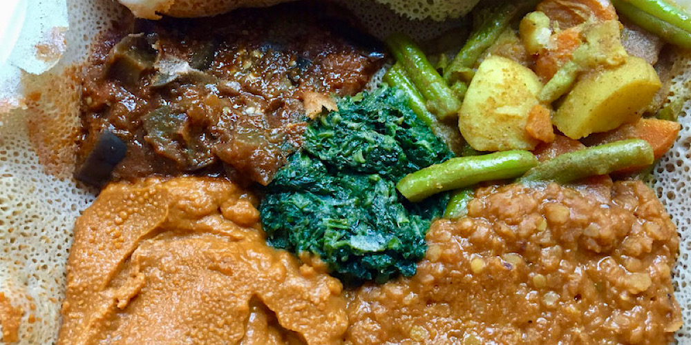 Ethiopian Food Delicious, Nutritious, Vegan burger abroad