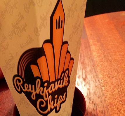 cone of chips at Reykjavik chips