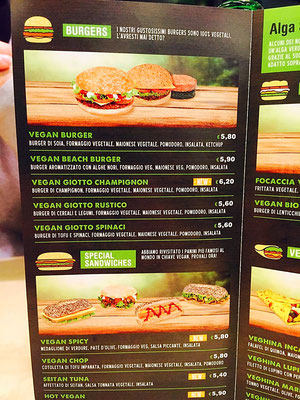 universo vegano vegan menu italy