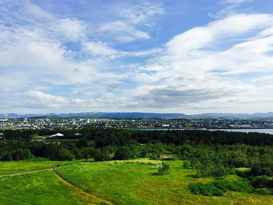 view from the perlan reykjavik iceland