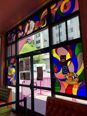 stained glass voodoo doughnut