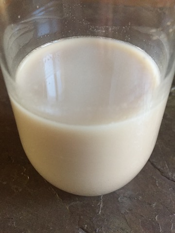Glass of pecan milk