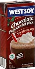 west soy chocolate peppermint stick soy milk