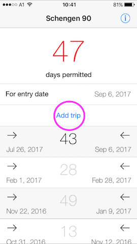 schengen 90 mobile app