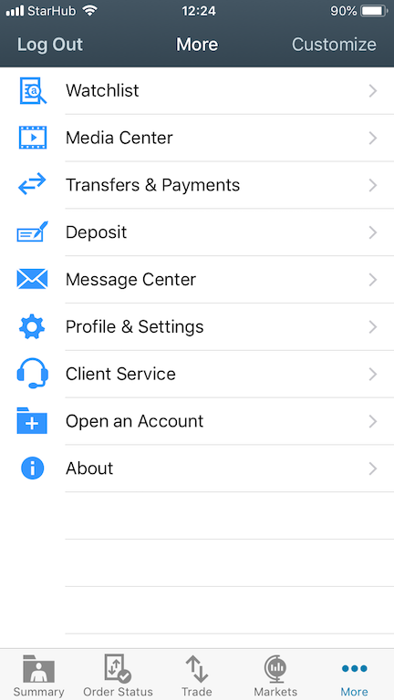 schwab smartphone banking app