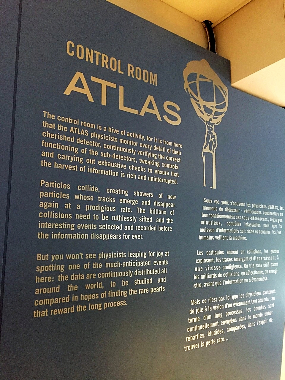 ATLAS control room at CERN